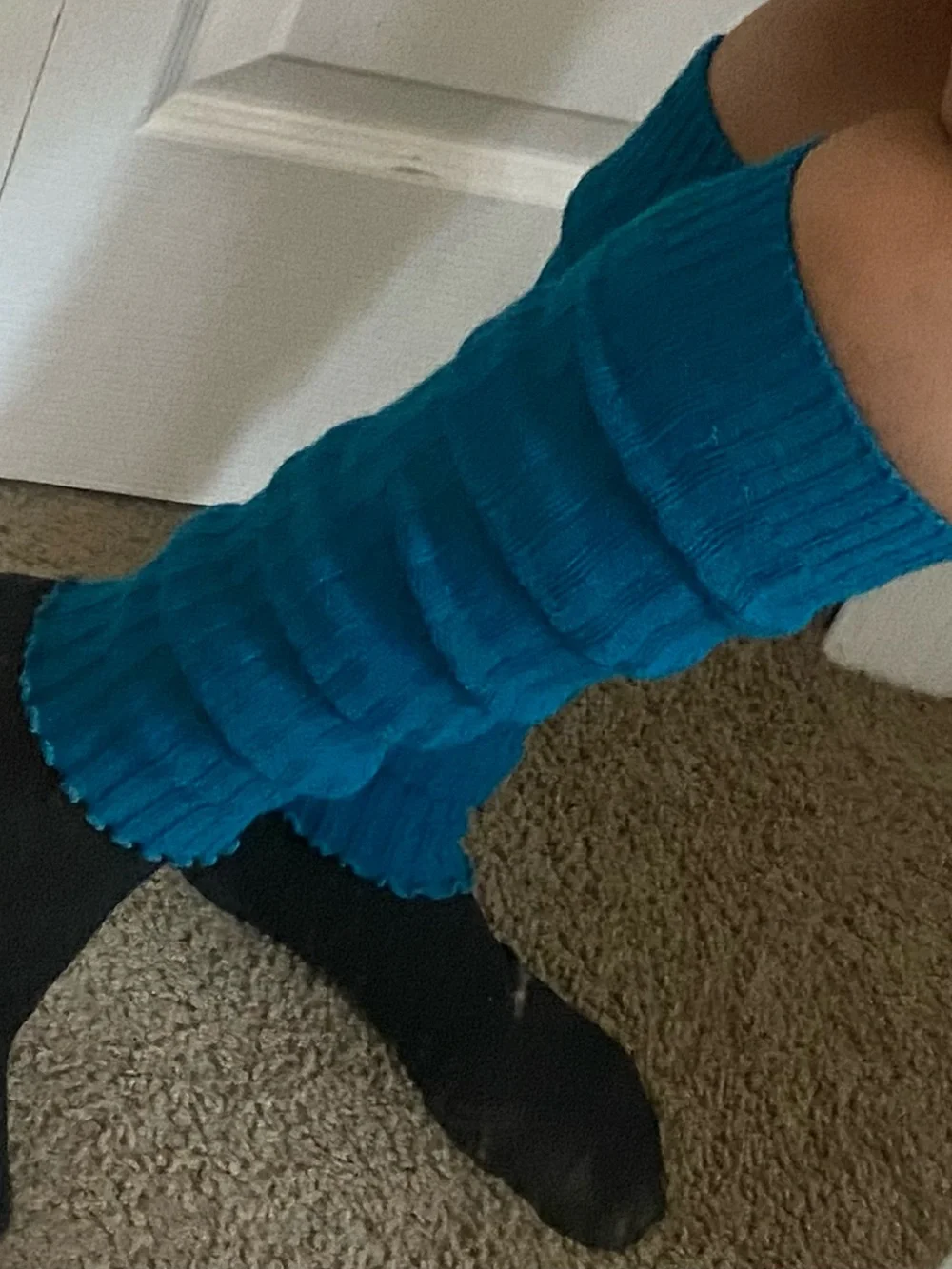 Blue Leg Warmers